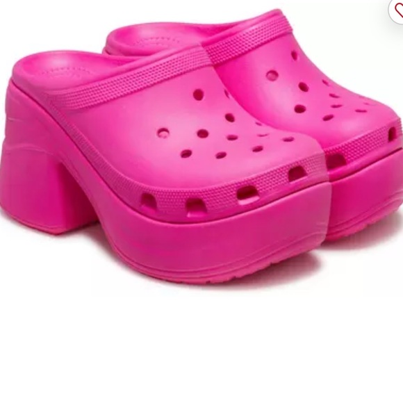 Shoes - Women's Pink Platform Clogs